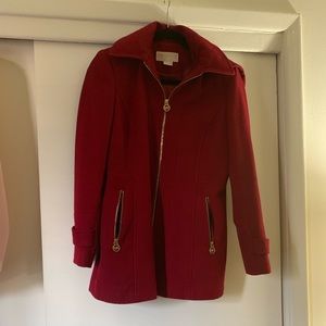 Michael Kors// Red Winter Coat